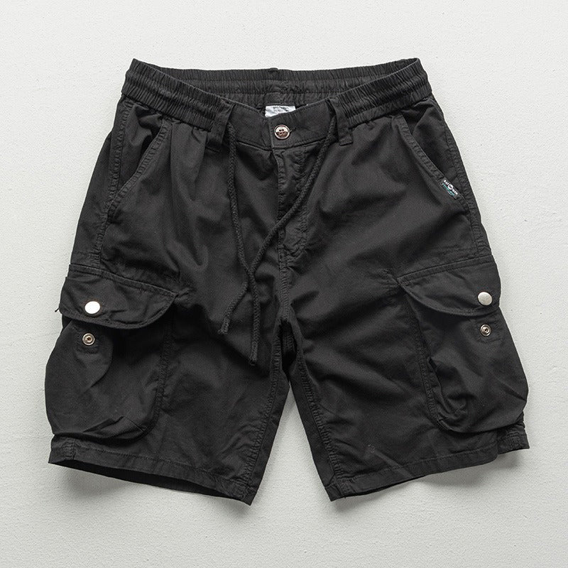 Theodore Willow men's cargo shorts relaxed fit micro-bounce elasticity versatile summer style
