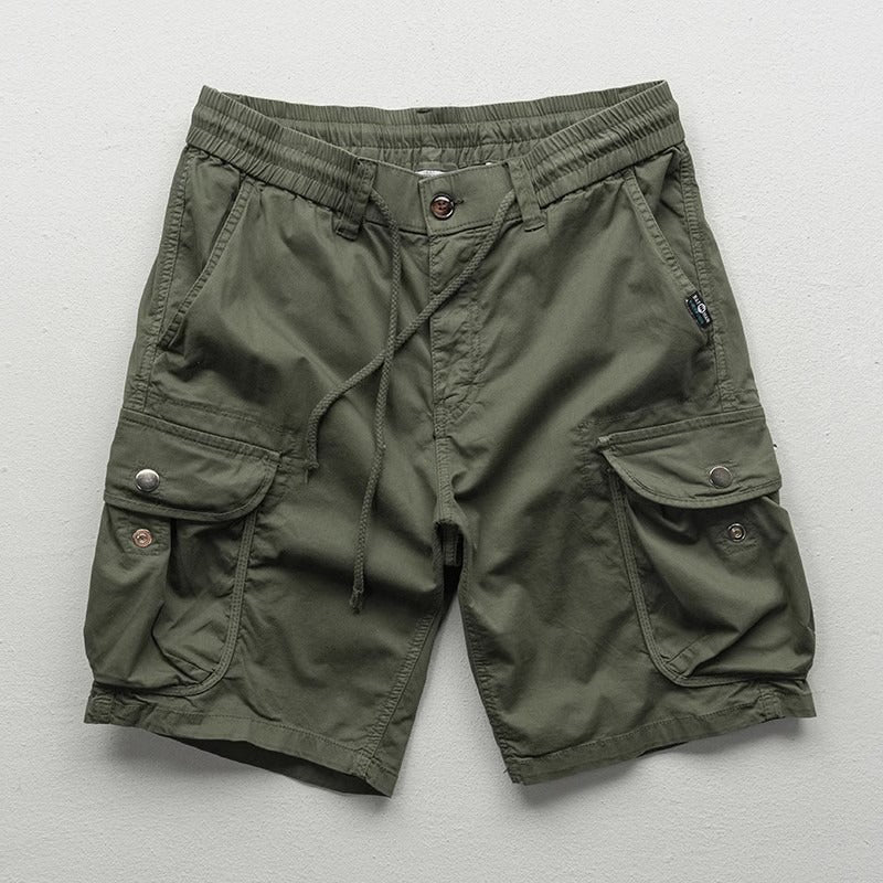 Theodore Willow men's cargo shorts relaxed fit with micro-bounce elasticity, versatile summer style