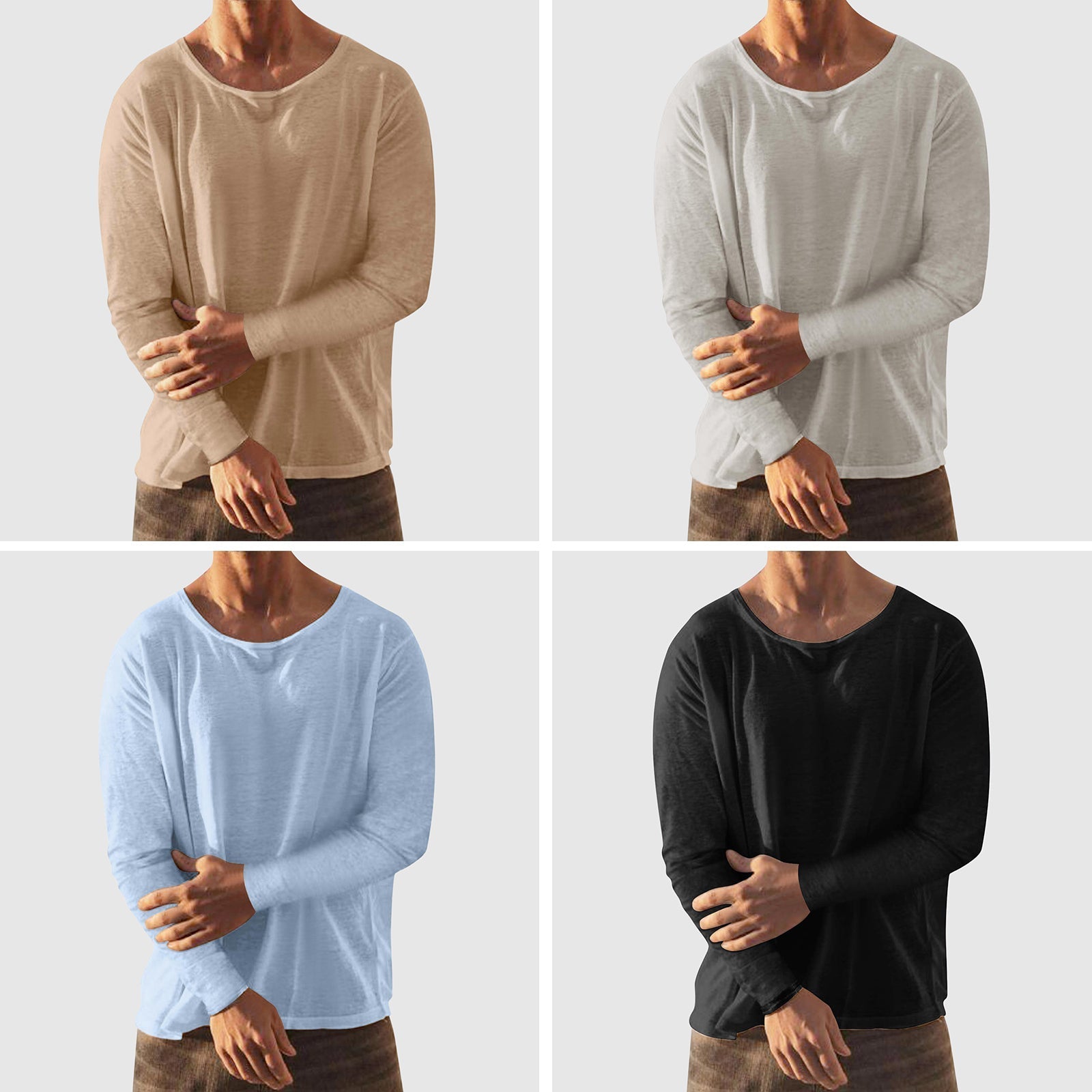Theodore Willow City Vibe relaxed linen-cotton blend shirt with modern round neckline for casual urban style