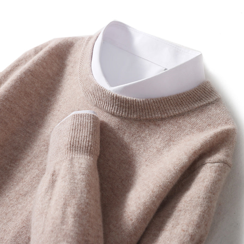 Tocco di Wool Sweater Roberto Russo luxury knit pullover in neutral tones with premium soft texture