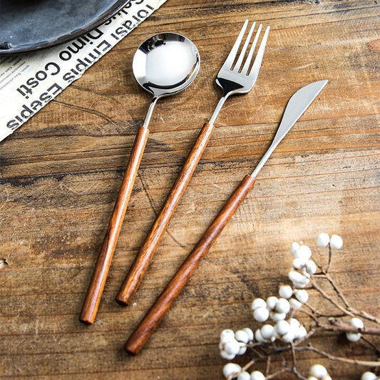 Minimalist Handle Flatware Set - Wavlynn