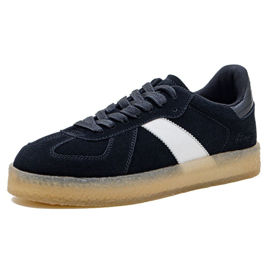 Tyler Chase retro trainers in classic 80s style with gum outsole and EVA cushioned midsole