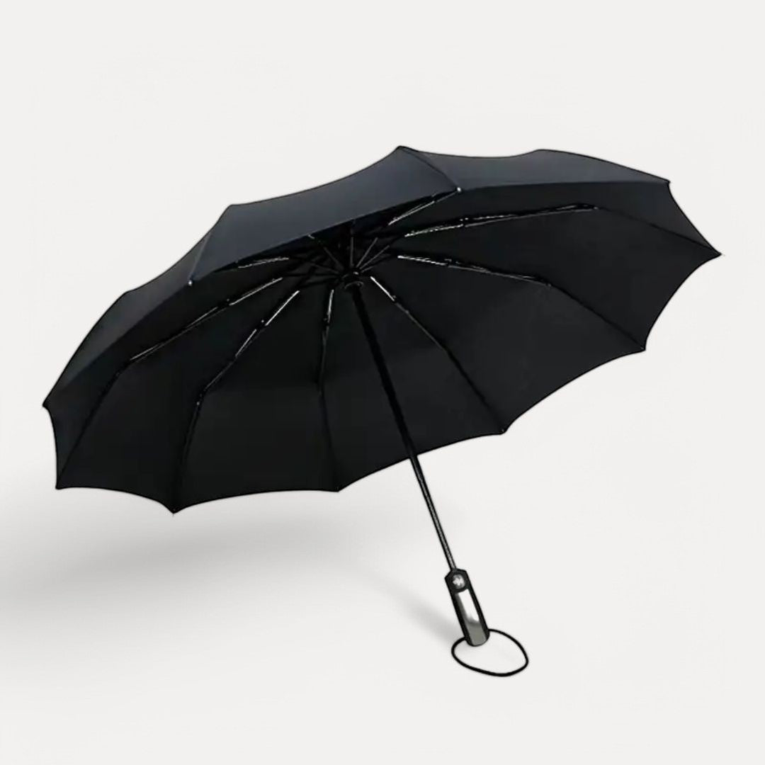 UltraShield auto-fold umbrella windproof UV rain protection compact stylish everyday accessory