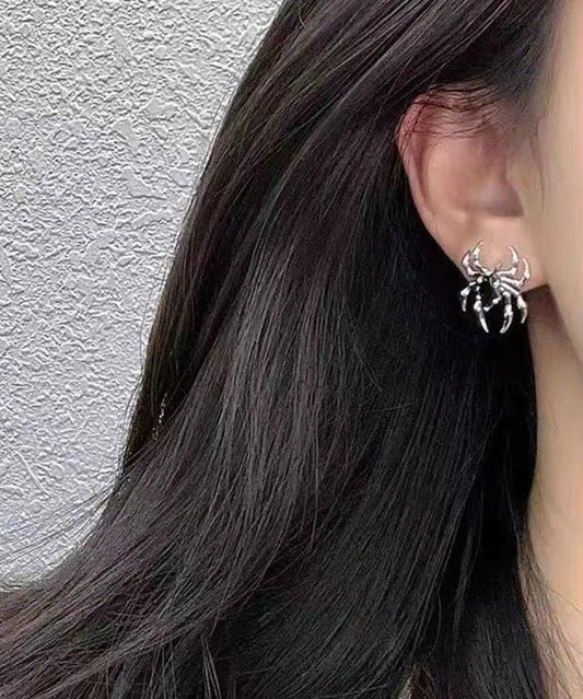 Boucles d'oreilles uniques en forme d'araignée en soie et cuivre surdoré - Wavlynn