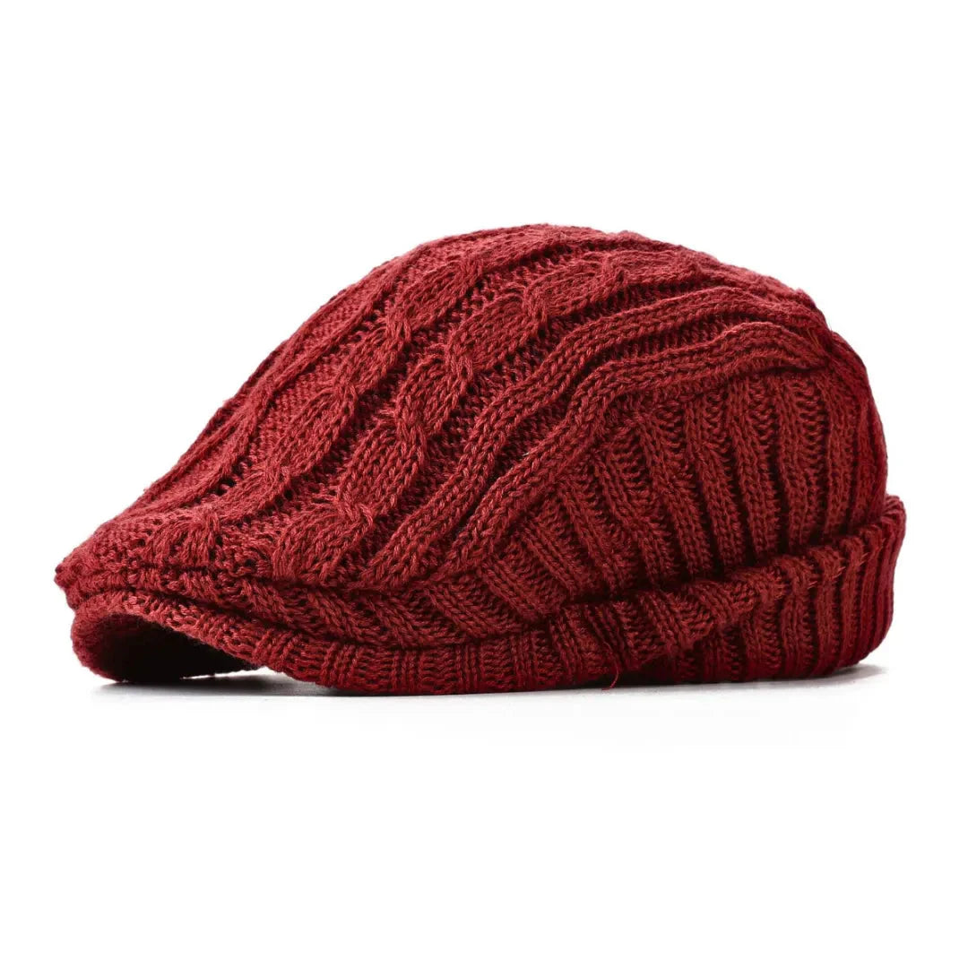 Charcoal gray unisex knit beanie with fleece-lined interior and full ear coverage for winter warmth