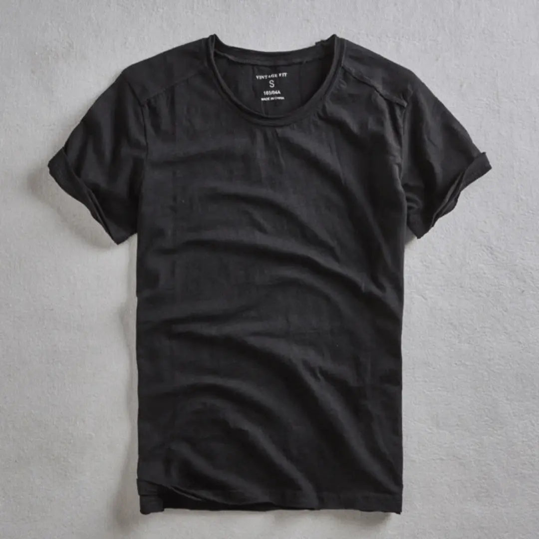 Lorenzo vintage relaxed fit white cotton tee ultra-soft lightweight everyday casual organic fabric