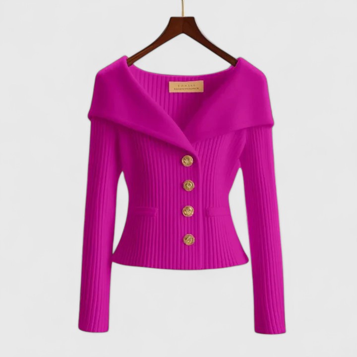 Addison elegant women's cardigan relaxed silhouette soft breathable fabric timeless sophisticated layering piece