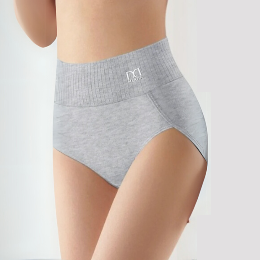 Nude high-waist shaping briefs 6-pack with smoothing compression and sculpting silhouette design