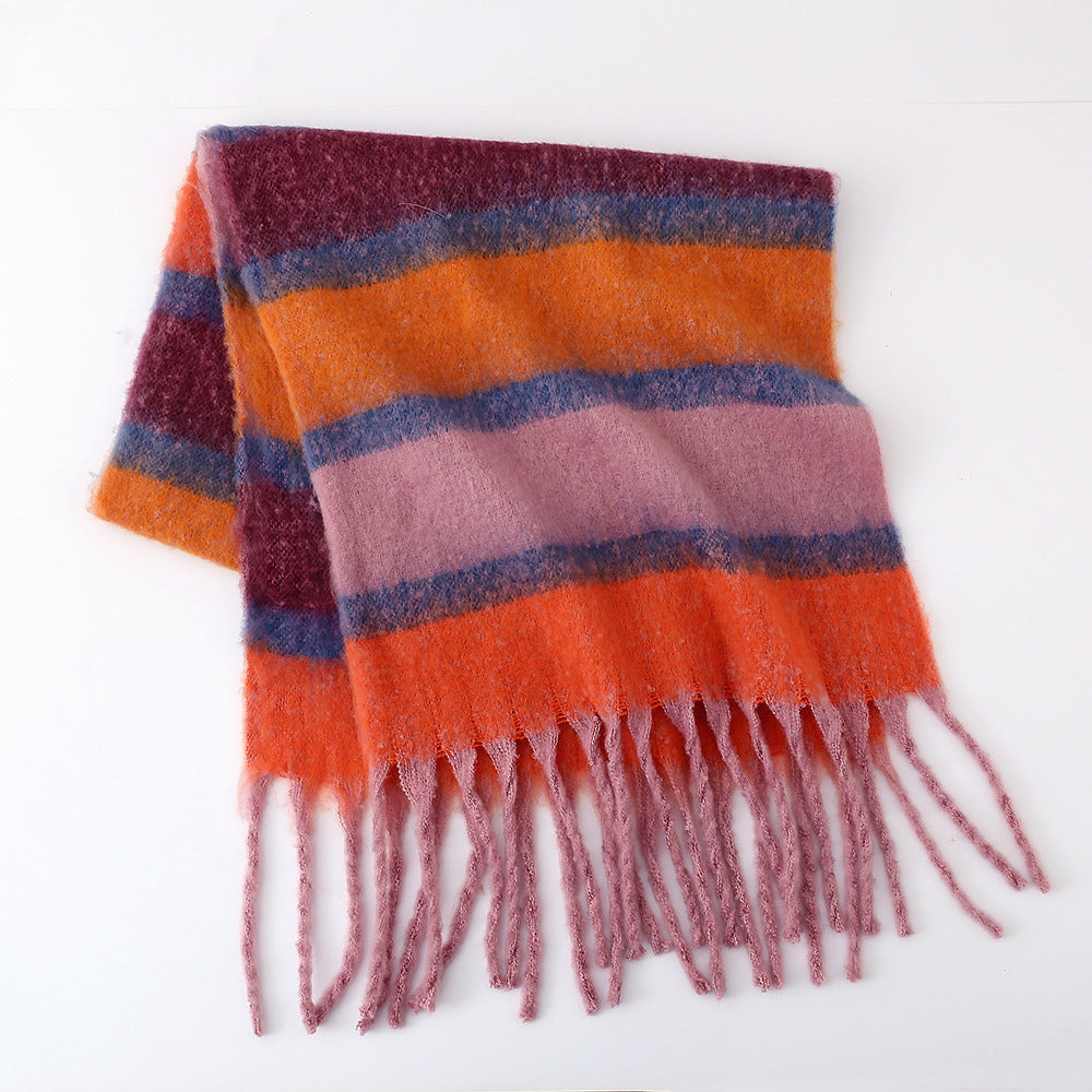 Valentina Rossi Twilight Bloom floral-print scarf in twilight hues, luxurious SilkenWeave poly-blend, versatile length