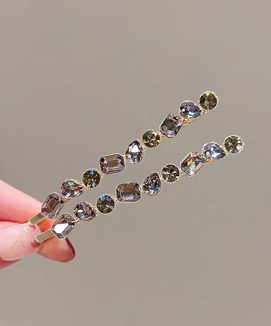 Épingle à cheveux vintage en alliage d'or et cristal de zircon - Wavlynn