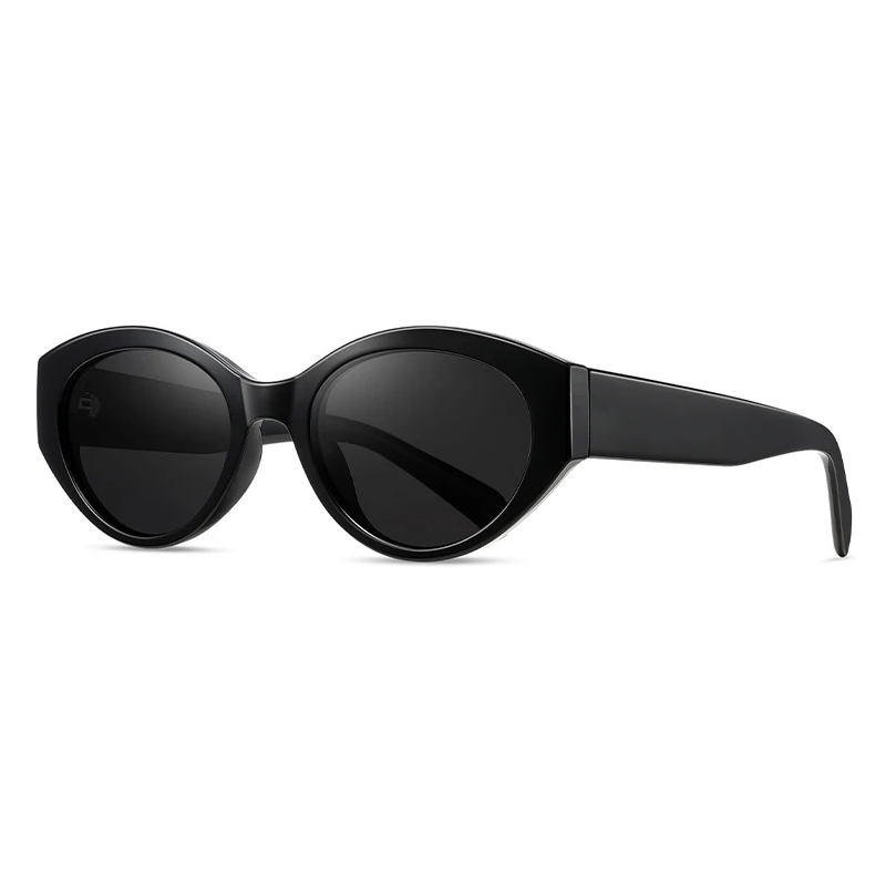 Viola retro sunglasses translucent rounded frame gradient lenses bold sculpted 80s glam style