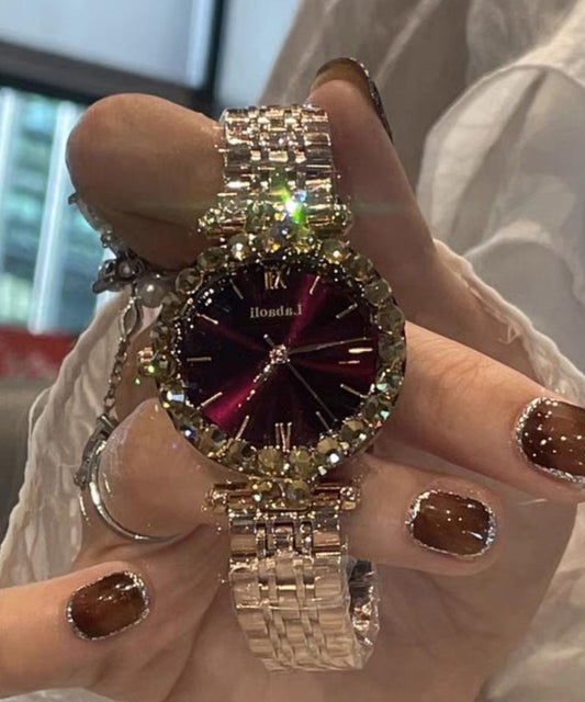 Montre Vogue Mulberry en acier inoxydable et verre trempé - Wavlynn