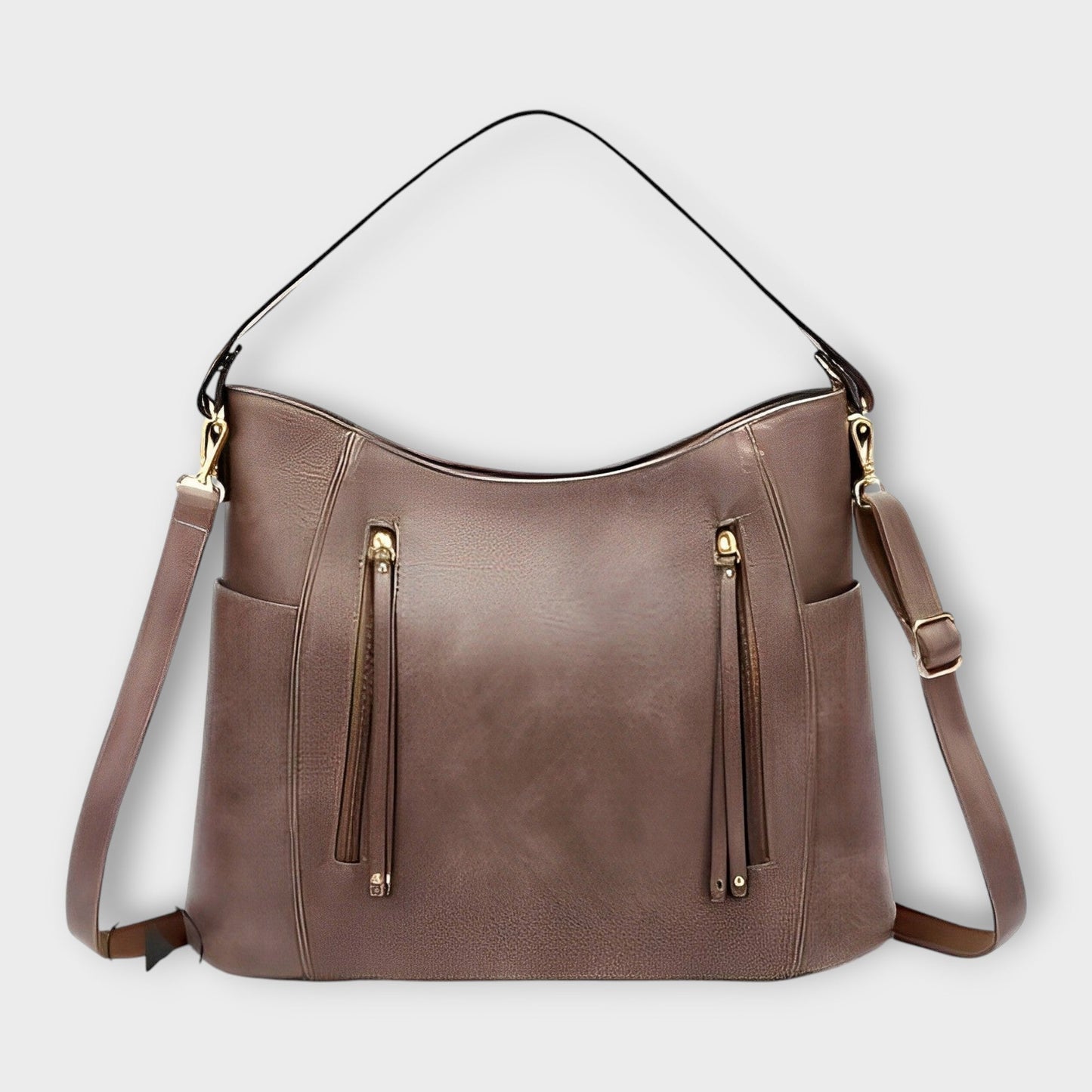 Isolde versatile shoulder bag with multiple compartments, elegant structured design for work and travel