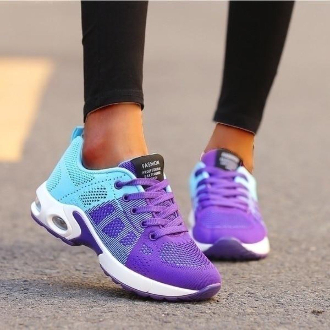 Naomi white comfort everyday sneakers with breathable knit upper and reinforced supportive structure