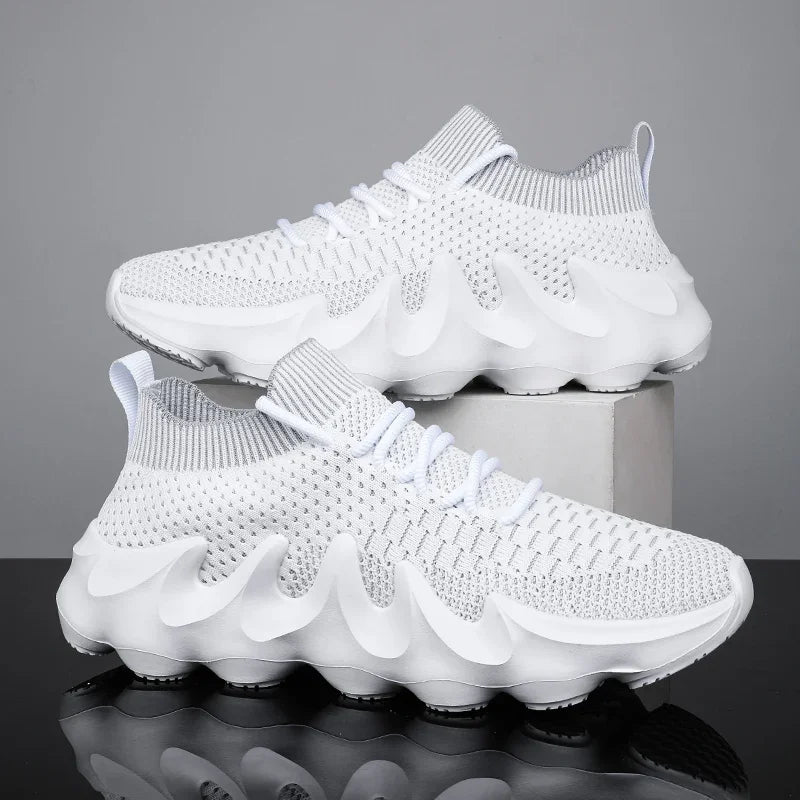 Wale slip-on sneakers with ultra-lightweight knit upper and sculpted cloud sole