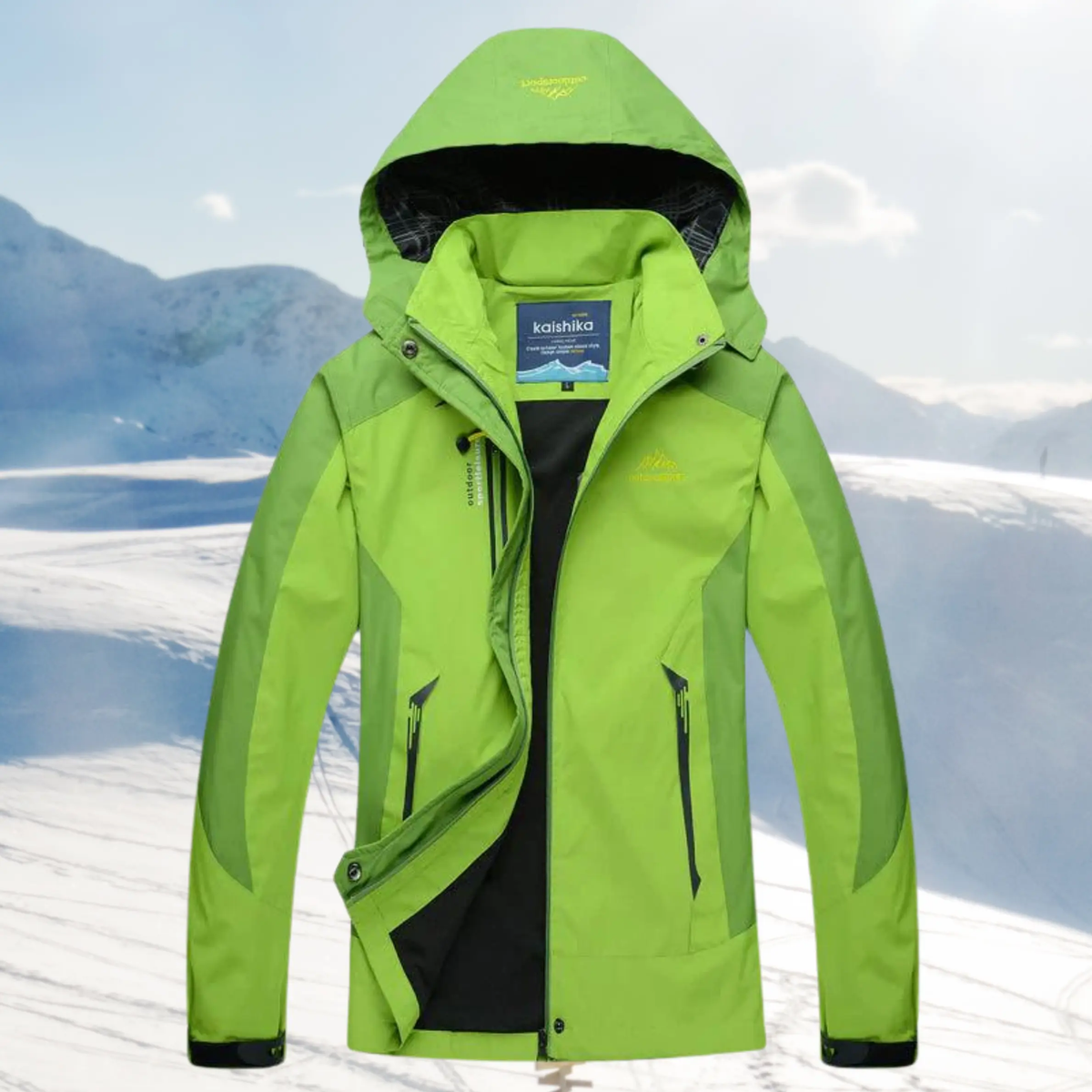 Women's wind water resistant outdoor jacket flattering silhouette all-weather everyday hiking