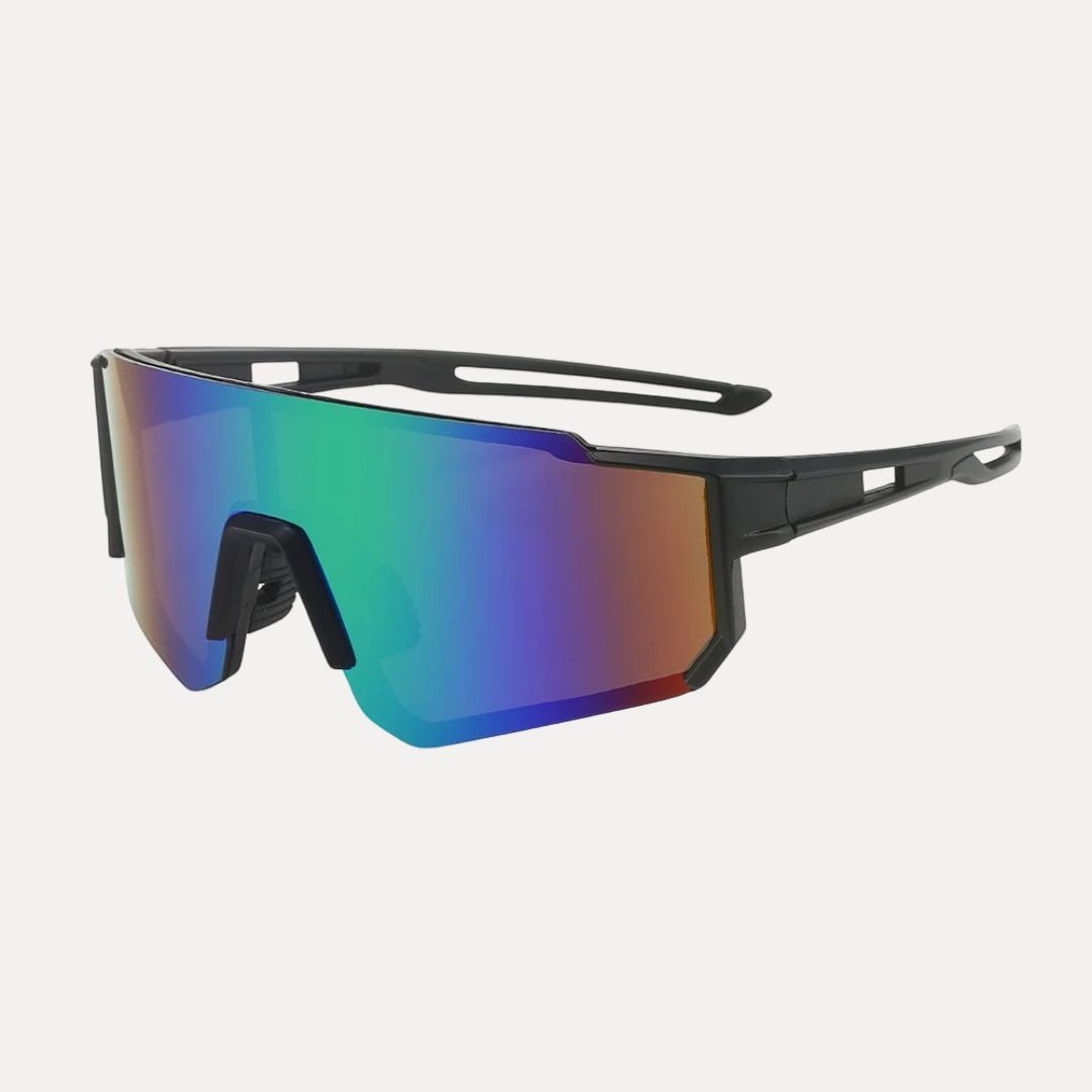 Windproof cycling sunglasses with polarized lenses, UV protection, and aerodynamic lightweight frame