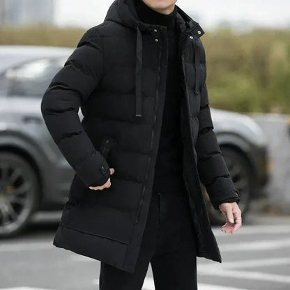 Titan Parka long black winter coat with maximum insulation, sleek urban fit and full-body coverage