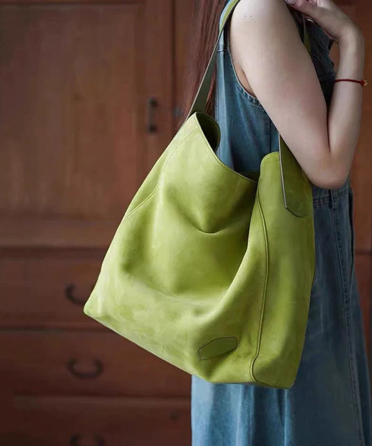 Sac à bandoulière en similicuir vert grande capacité pour femme - Wavlynn
