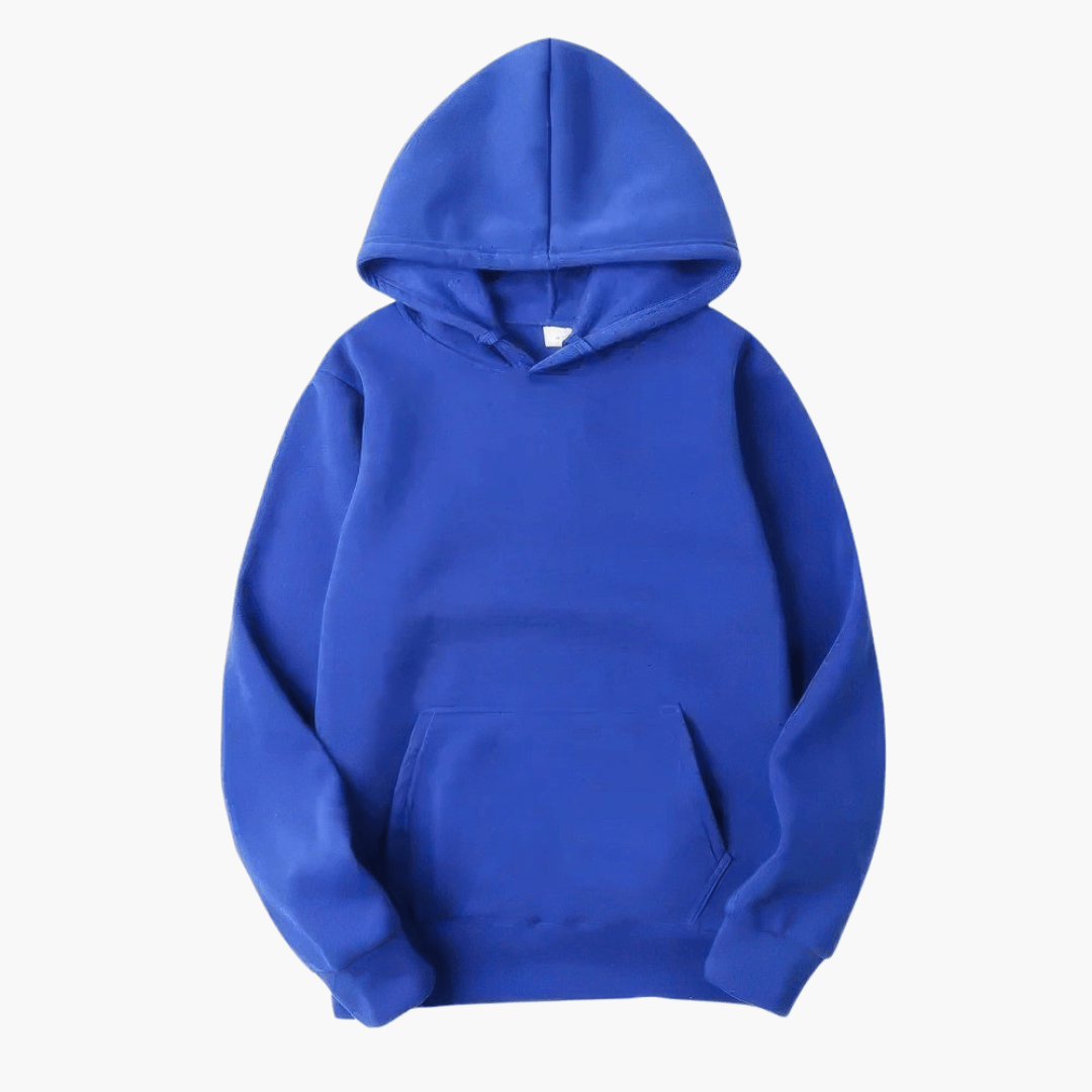 Hunter men's solid long sleeve hoodie relaxed fit with oversized hood for casual outdoor wear