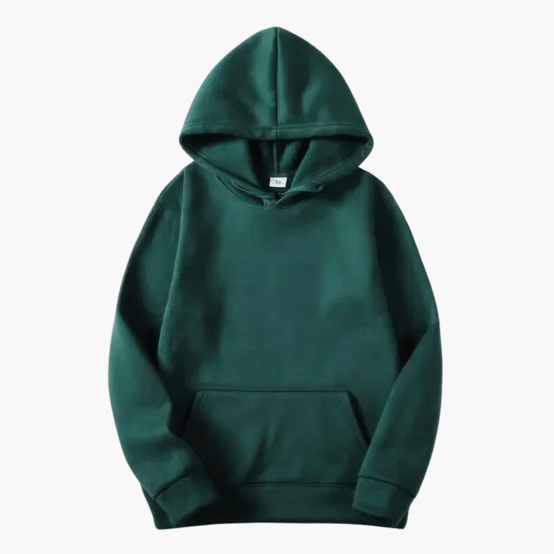 Hunter men's solid long sleeve hoodie cozy relaxed fit with oversized hood for casual outdoor wear