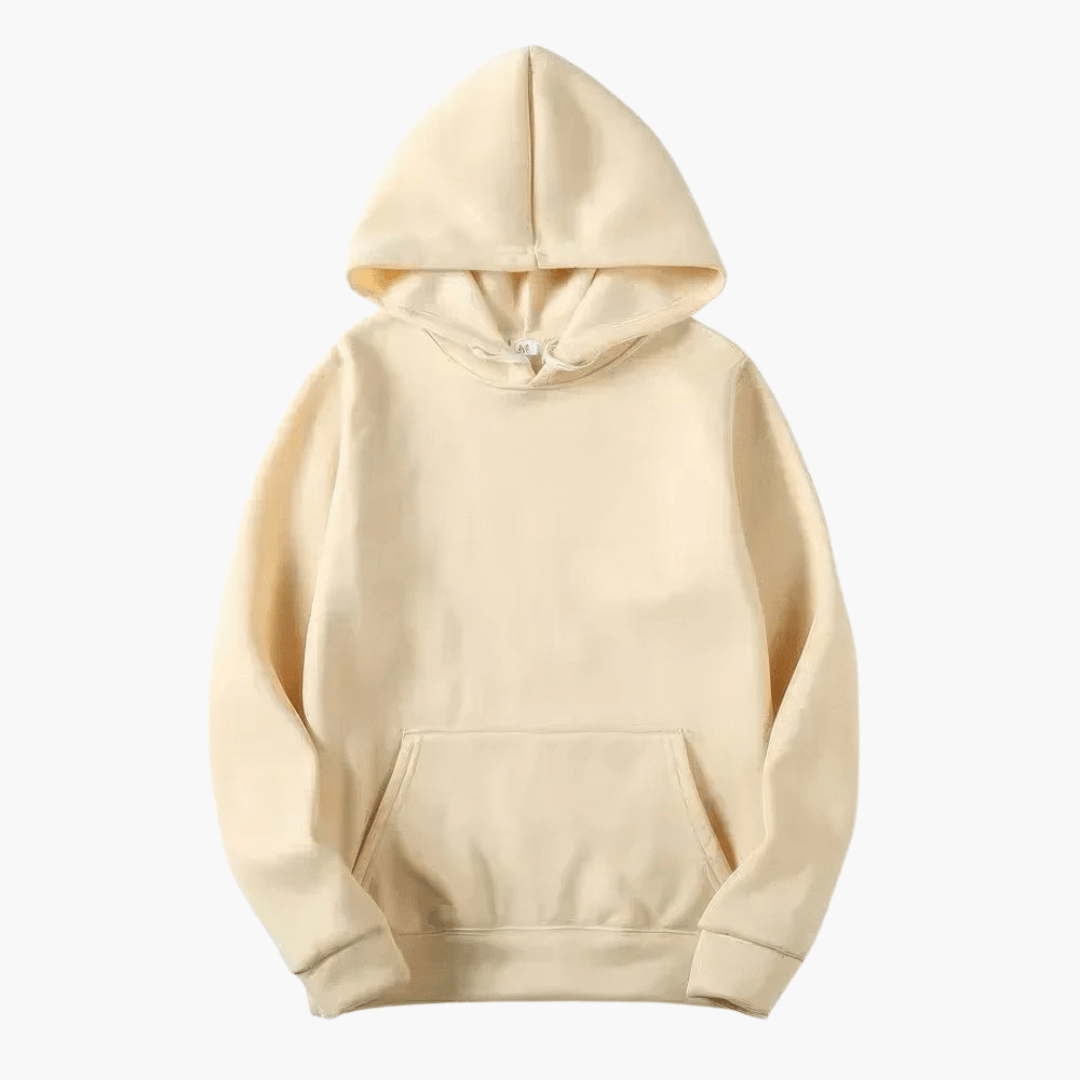 Hunter men's solid long sleeve hoodie relaxed fit with oversized hood for casual outdoor wear