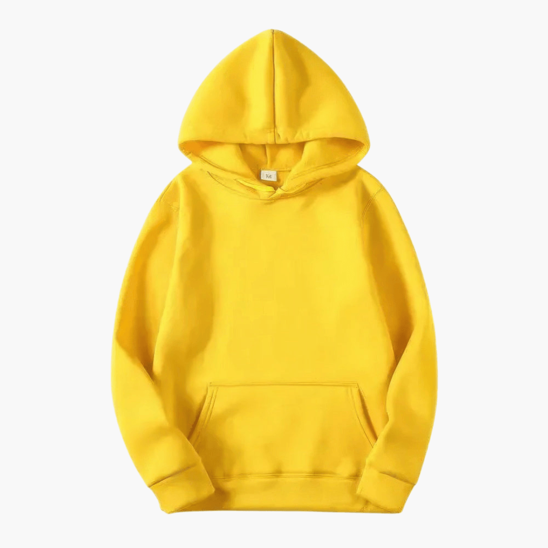 Hunter men's solid long sleeve hoodie relaxed fit with oversized hood for casual outdoor wear