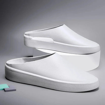 Men's minimalist closed-toe slip-on slides ultra-lightweight EVA cushioned indoor outdoor slippers