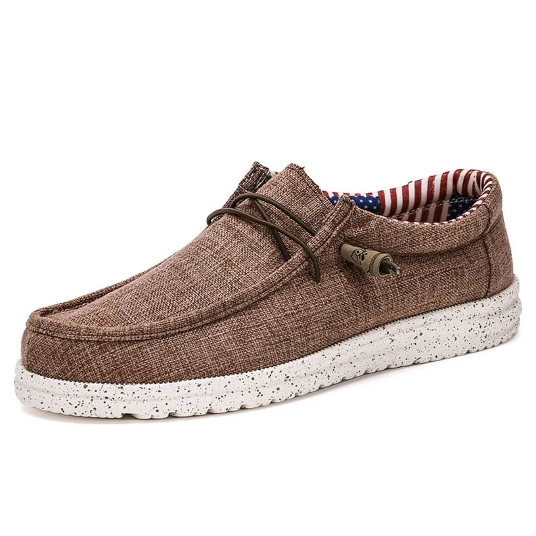 Zeke Ease ultra-light denim loafers with breathable upper and cushioned insole for all-day comfort