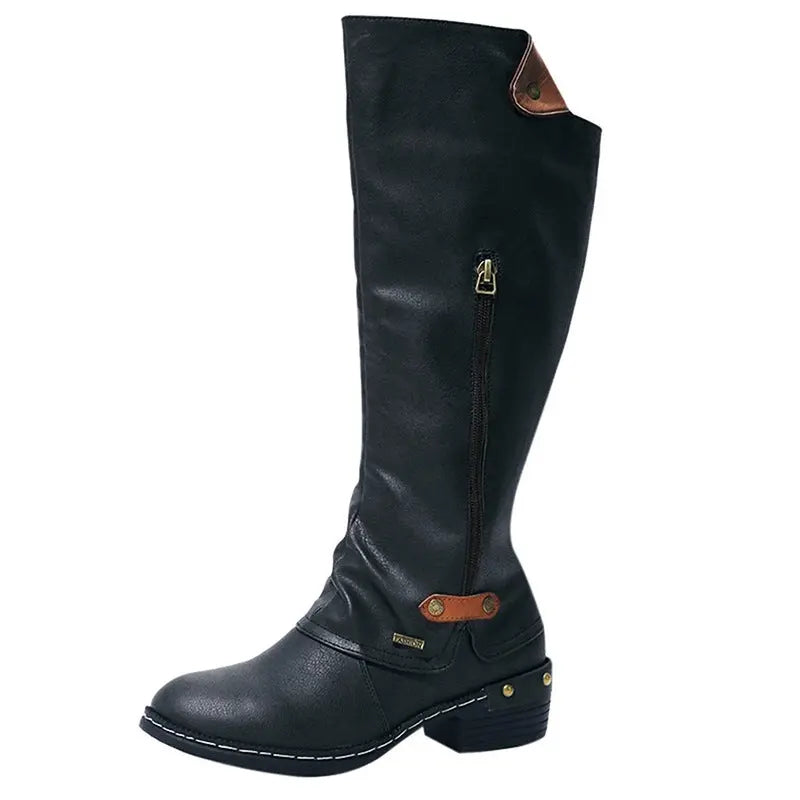 Women's black zip-up ankle boots with sleek silhouette and side zipper closure for chic everyday style