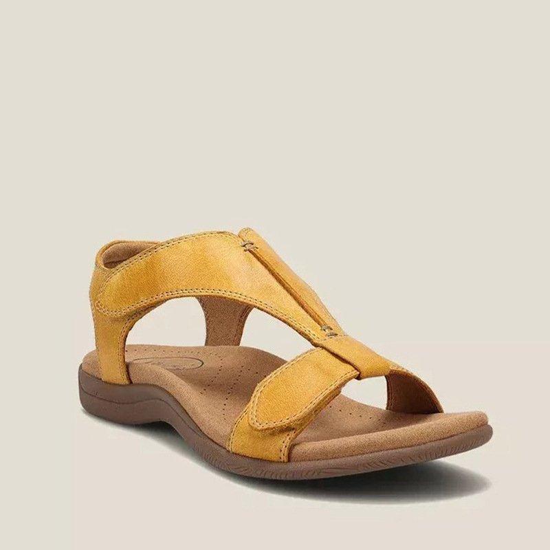 Carolyn comfort vegan leather sandals for women with cloud cushioning and all-day comfort support