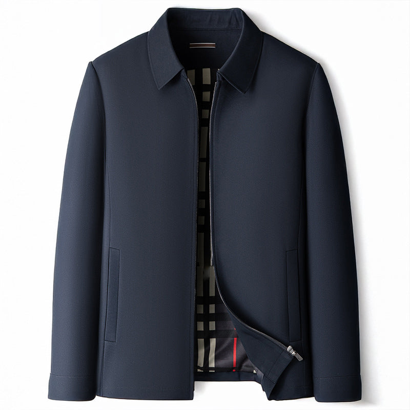 Adolfo Conti classic zip-up windbreaker lightweight moisture-repellent polyester jacket spring collection