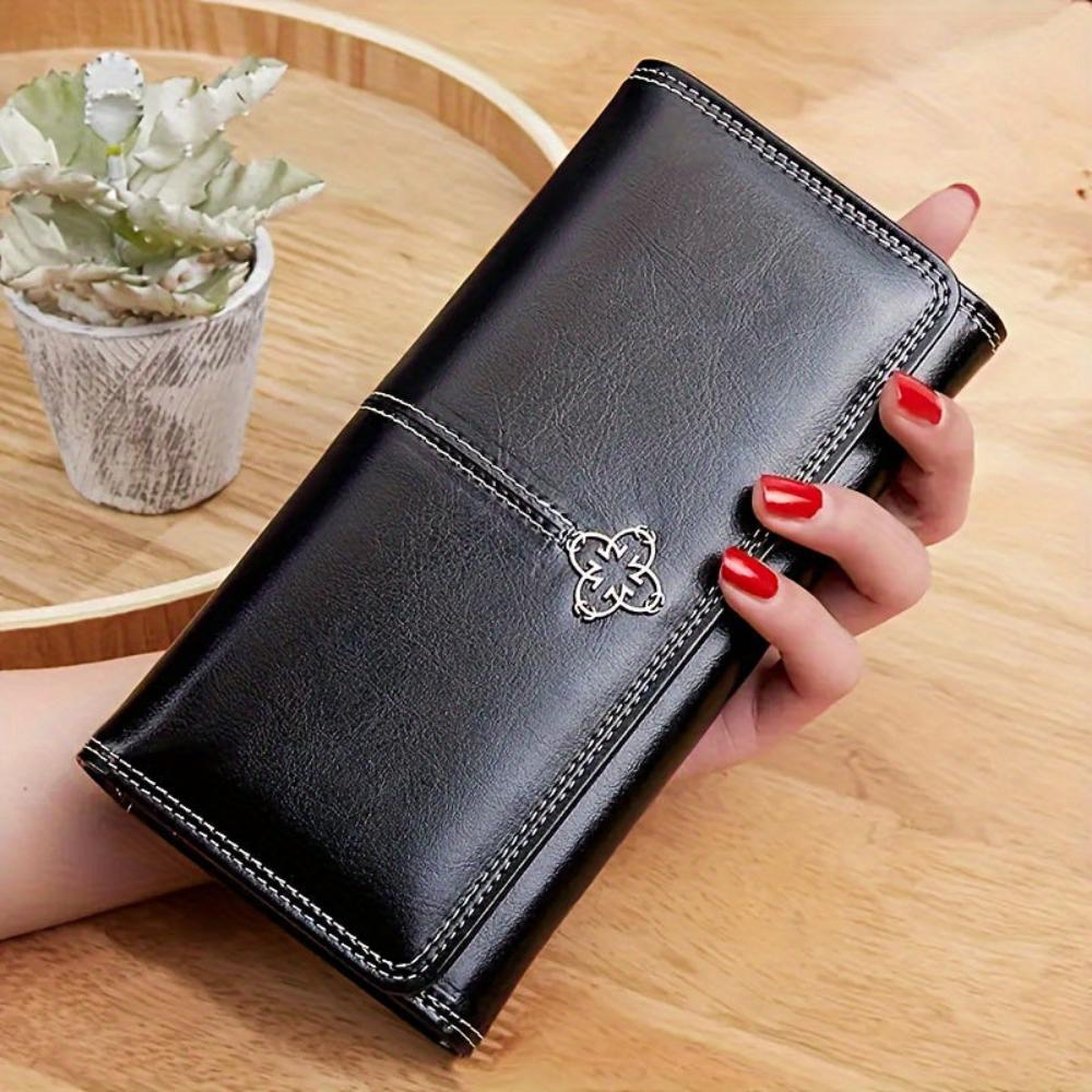 Wavlynn Sandra Genuine Leather Bifold Wallet - Compact Luxury For Everyday Function And Secure Organization
