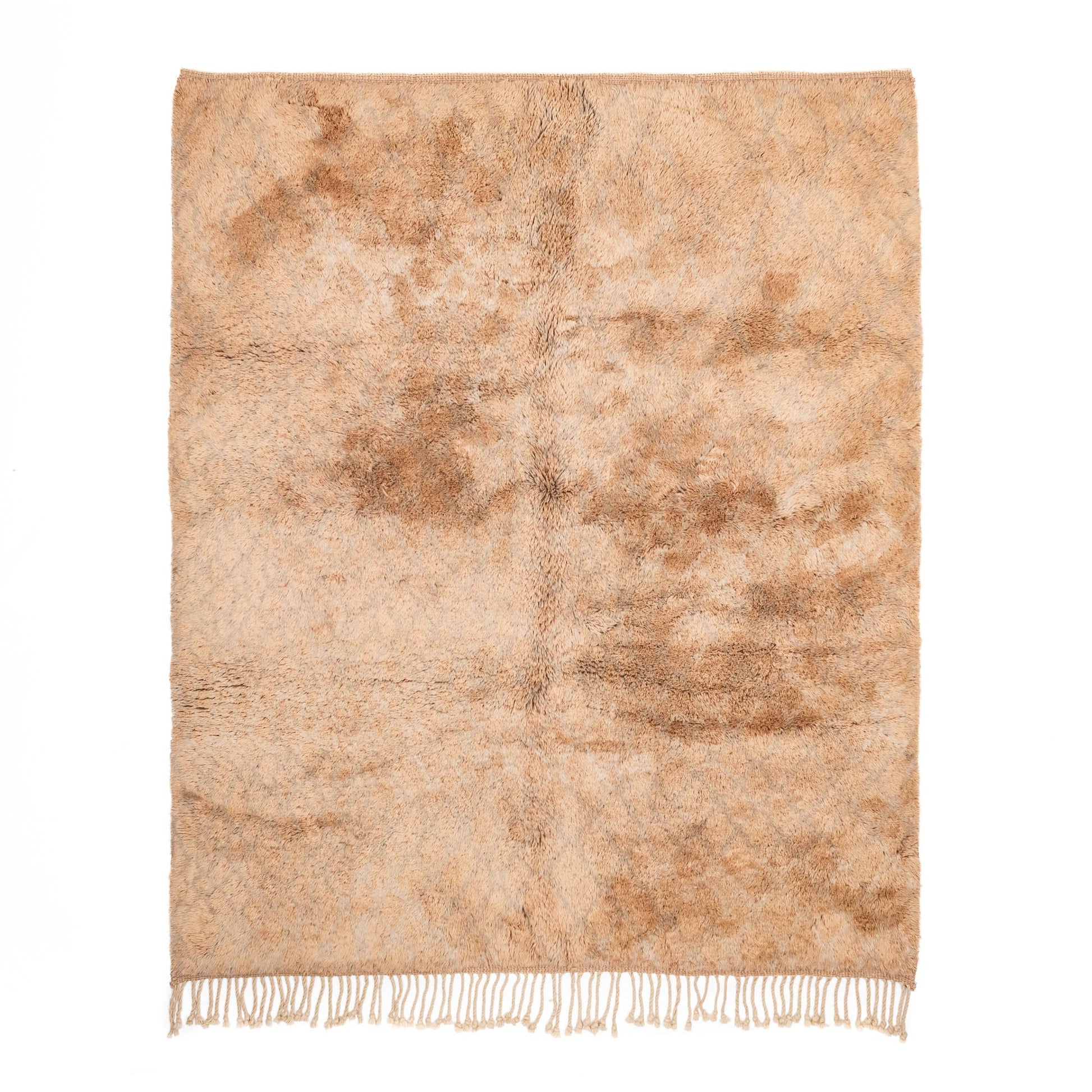 Golden Hush - Luxury Shag Moroccan Rug - Wavlynn