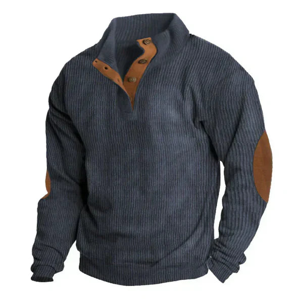 Men's patchwork hoodie jacket stand collar loose fit long sleeve cotton-blend sweatshirt casual streetwear