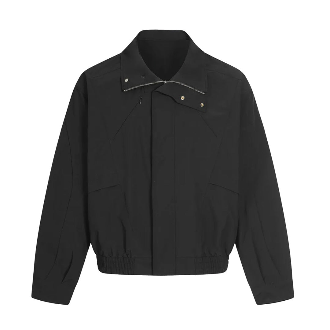 Fieldpath olive cotton toggle jacket relaxed fit sculpted snap-button convertible collar