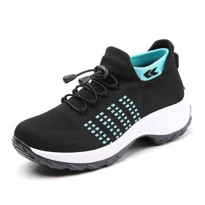 Women's orthopedic slip-on shoes in neutral tones with cushioned sole and ergonomic supportive fit