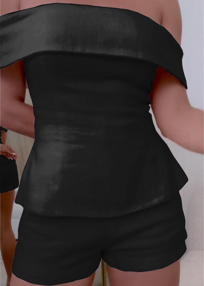 Elegant women's two-piece tailored suit, coordinated set with flattering silhouette-smoothing fit