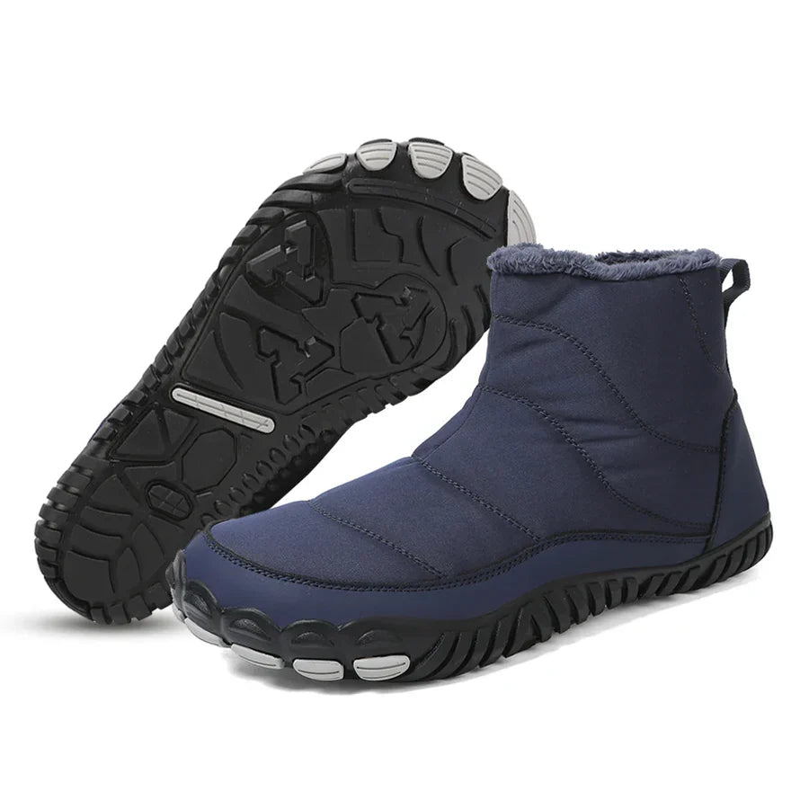 Unisex winter barefoot boots lightweight non-slip warm outdoor hiking shoes natural gait support
