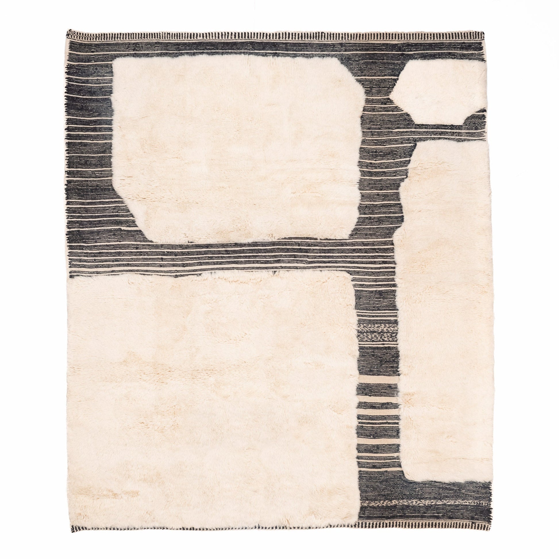 Glitch - Luxury Shag Moroccan Rug - Wavlynn
