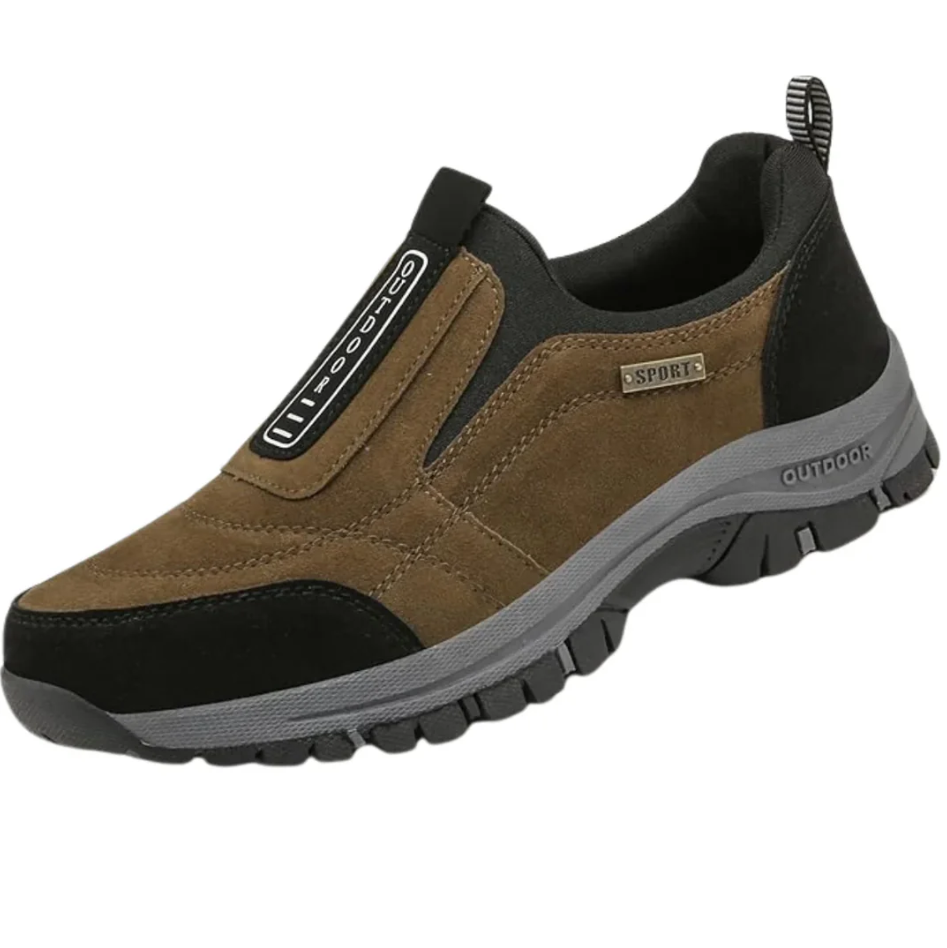 Nordisk Flair Men's Slip On Hiking Shoes With Rugged Sole And Ankle Support For Trail Ready Comfort