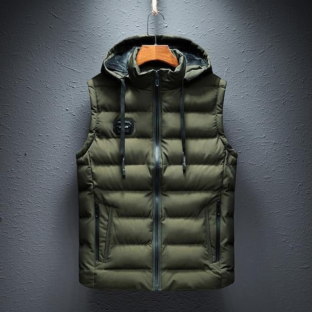 Casual hooded vest sleeveless layering essential for year-round wear with core warmth and arm mobility