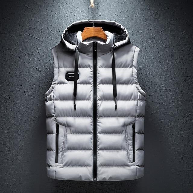 Casual hooded vest sleeveless layering essential for year-round wear with core warmth and arm mobility