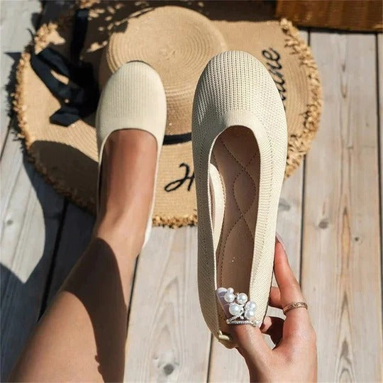 Women's slip-on shoes lightweight casual everyday style with secure snug fit for home office