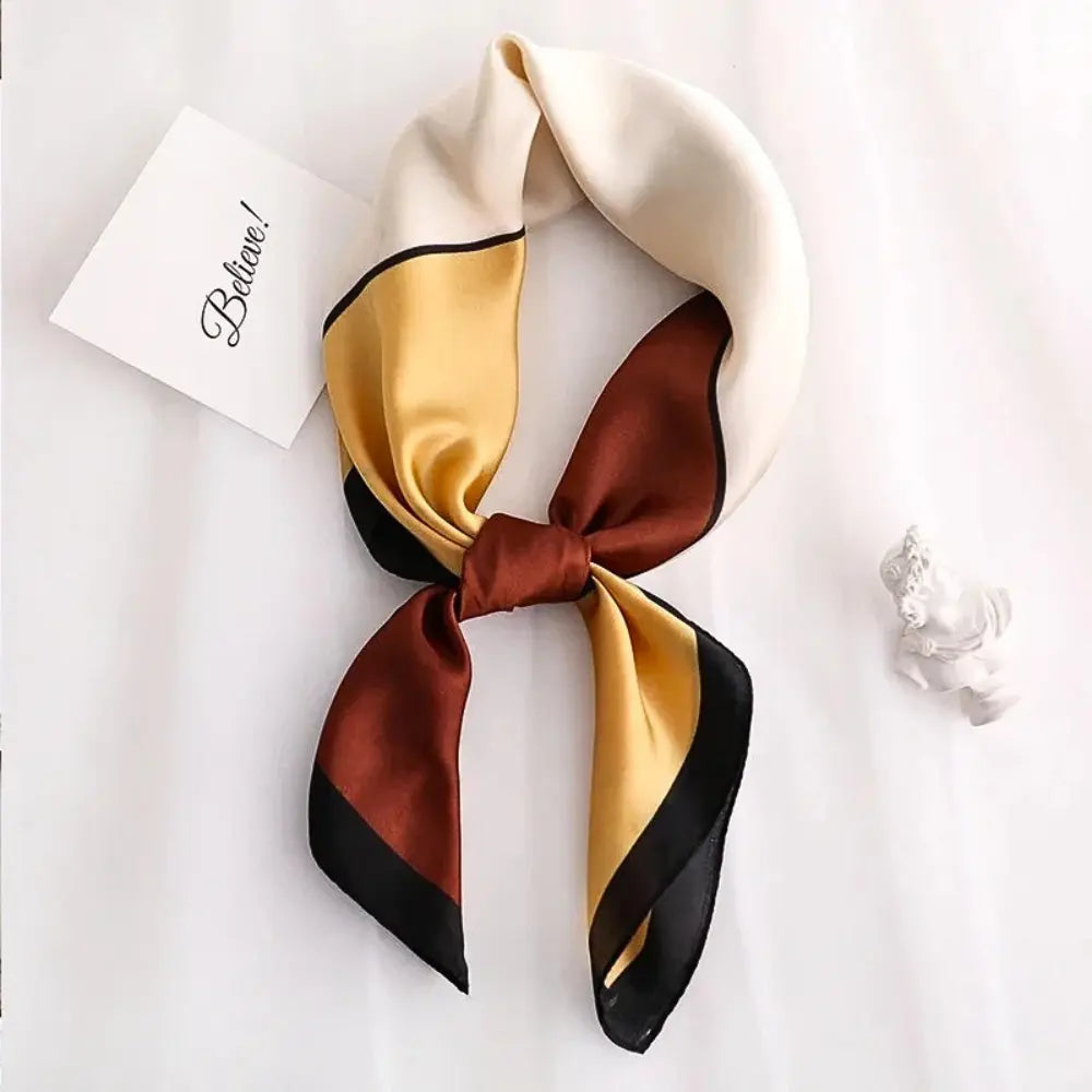 Waylynn Celeste lightweight silk scarf in versatile styles, lustrous finish for neck, headband or bag