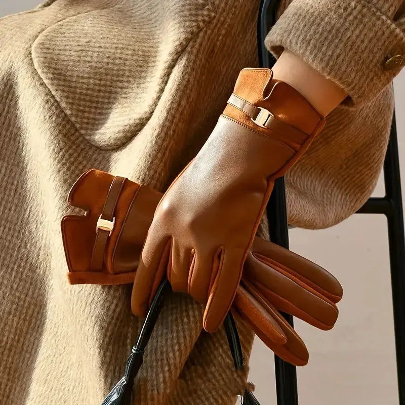 Ava Waterproof Leather Gloves