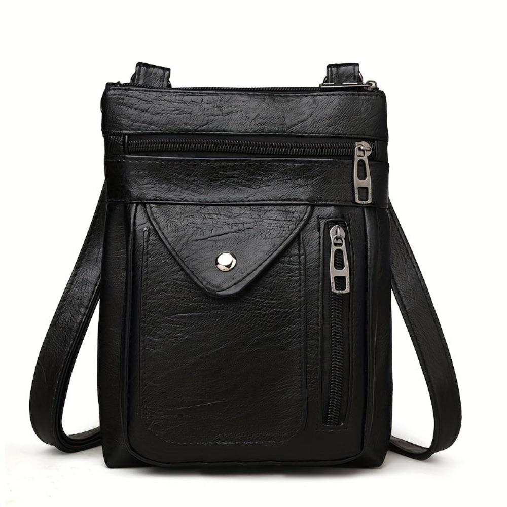 Wavlynn Rebecca vegan leather crossbody shoulder bag with adjustable strap and multiple pockets