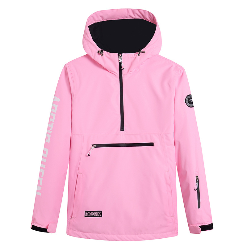 Women's windproof water-resistant ski hoodie relaxed fit half-zip hood by Nordisk-Flair