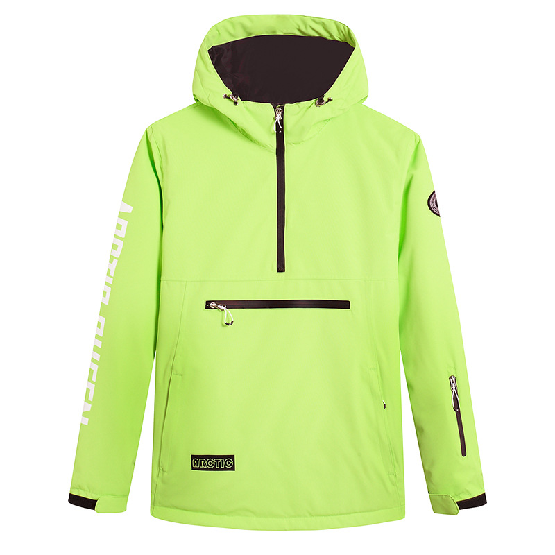 Women's windproof water-resistant ski hoodie relaxed fit half-zip hood by Nordisk-Flair