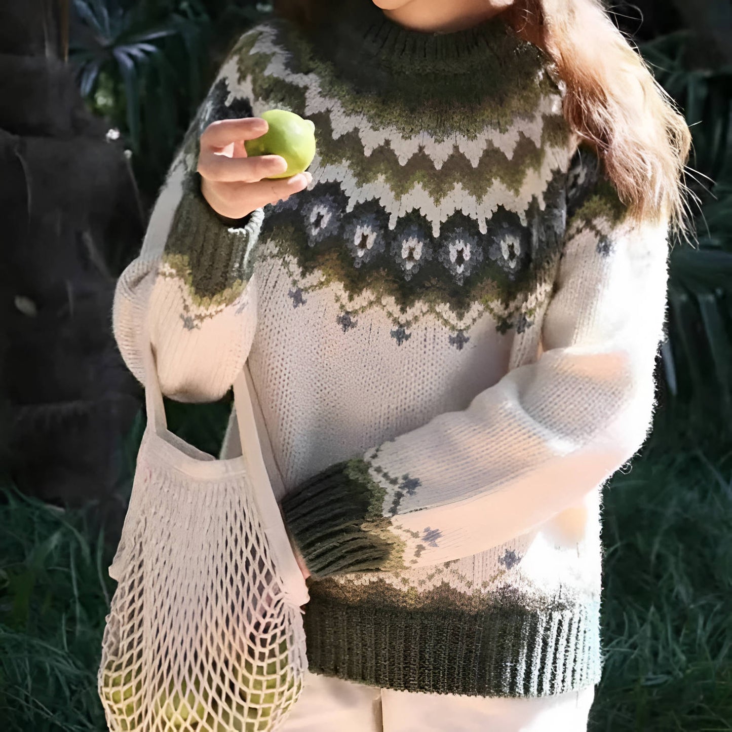 Womens Fair Isle Sweater
